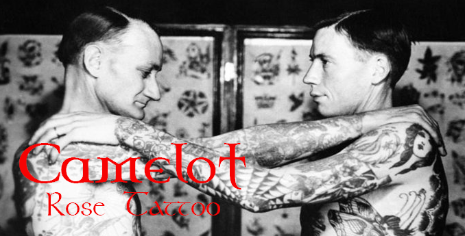 Camelot Rose Tattoo Header Logo