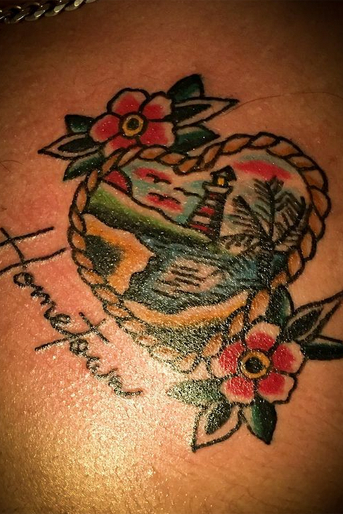 Traditional tattoo piece by Camelot Rose