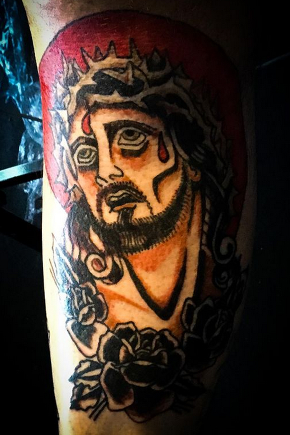 Traditional tattoo piece by Camelot Rose