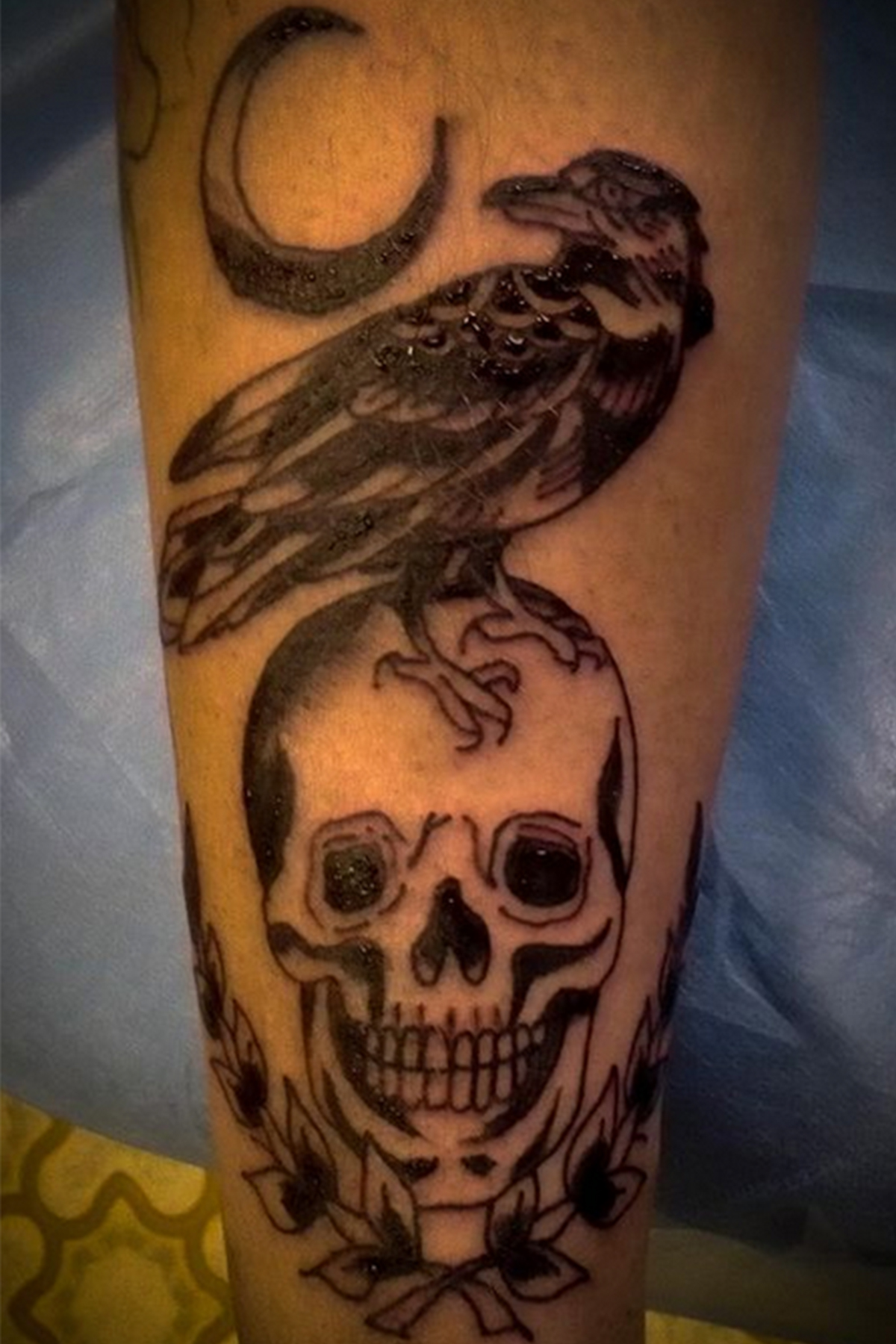 Traditional tattoo piece by Camelot Rose