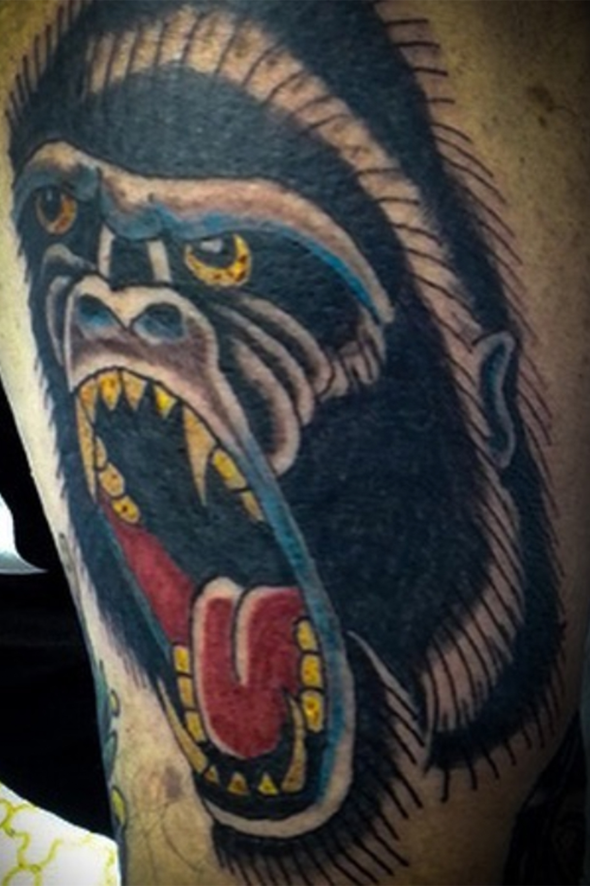Traditional tattoo piece by Camelot Rose
