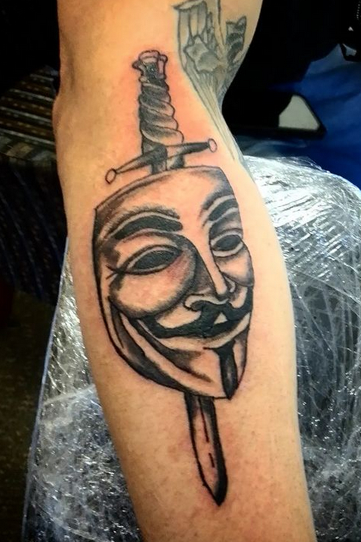 Traditional tattoo piece by Camelot Rose