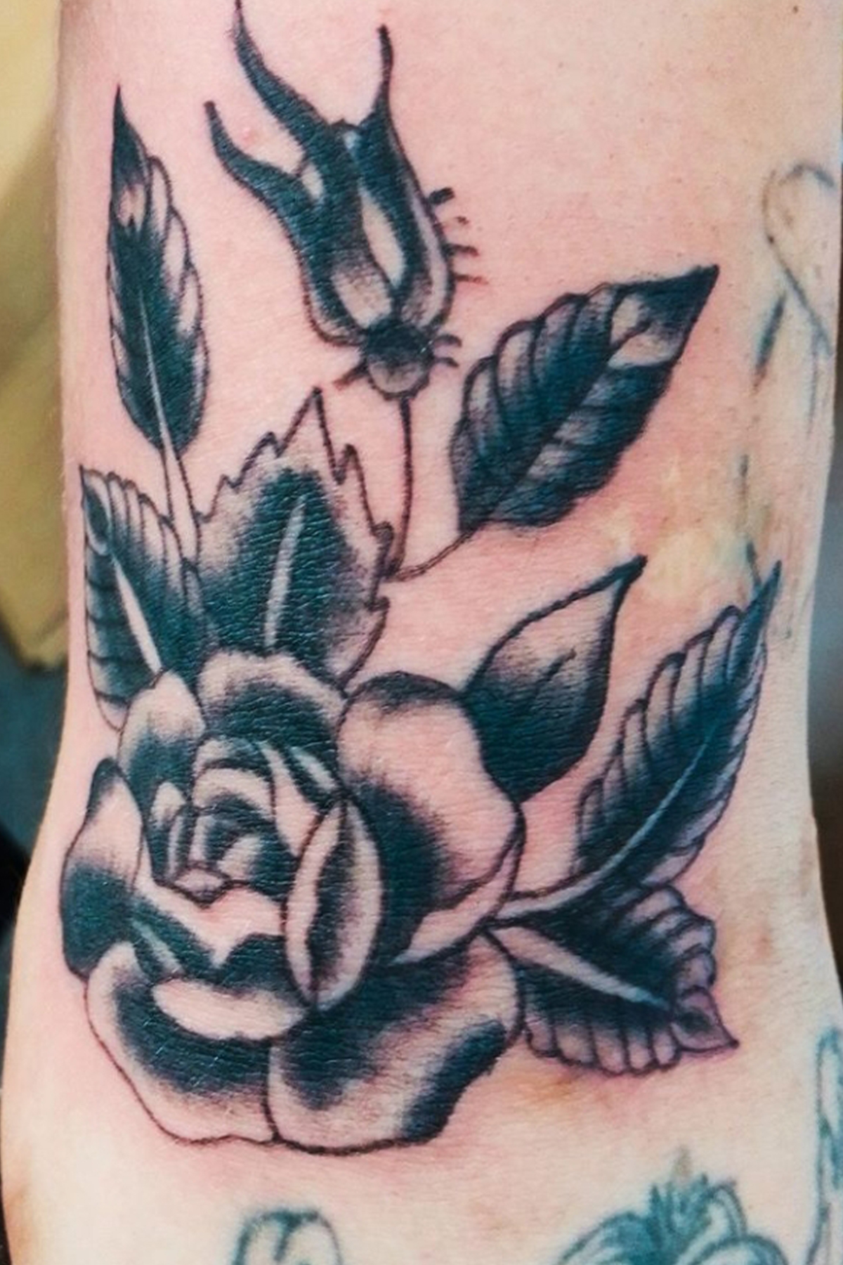 Traditional tattoo piece by Camelot Rose