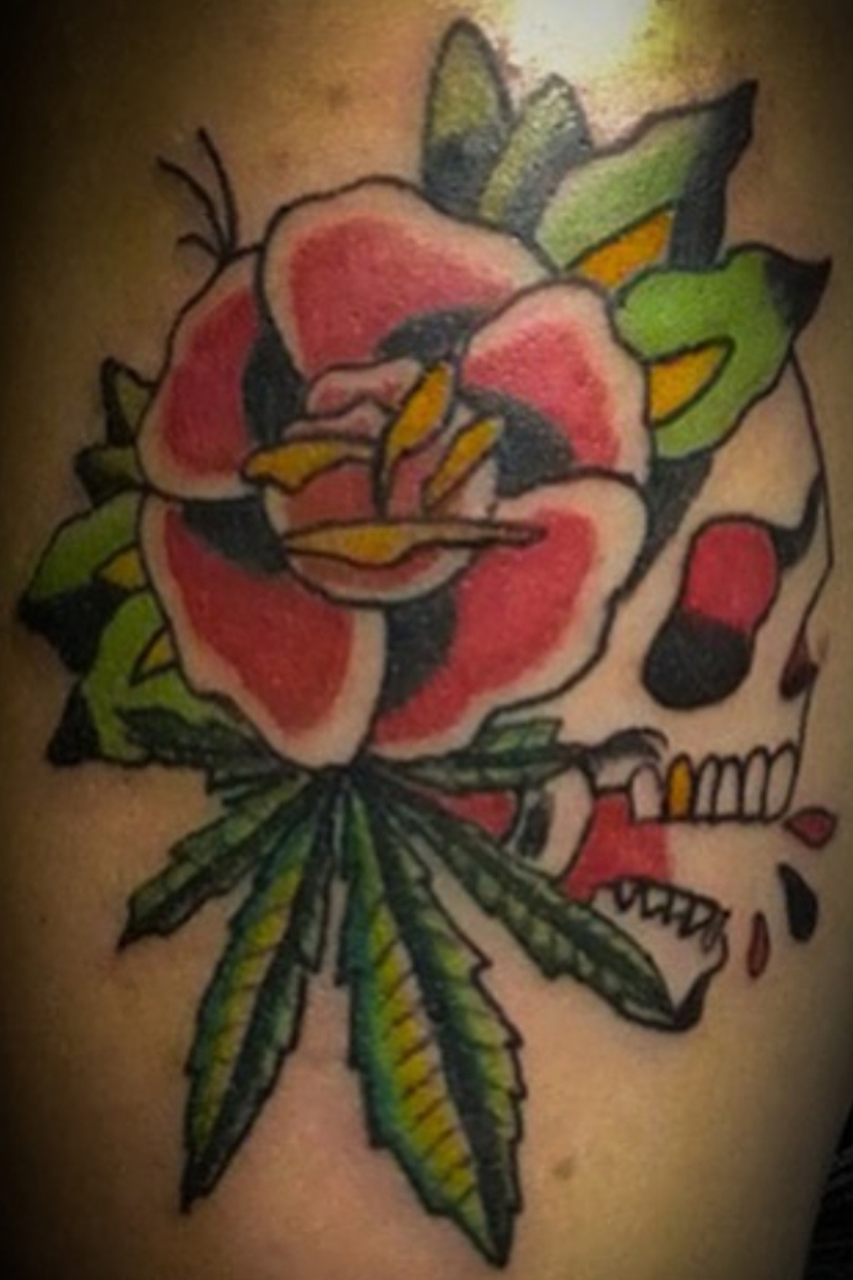 Traditional tattoo piece by Camelot Rose