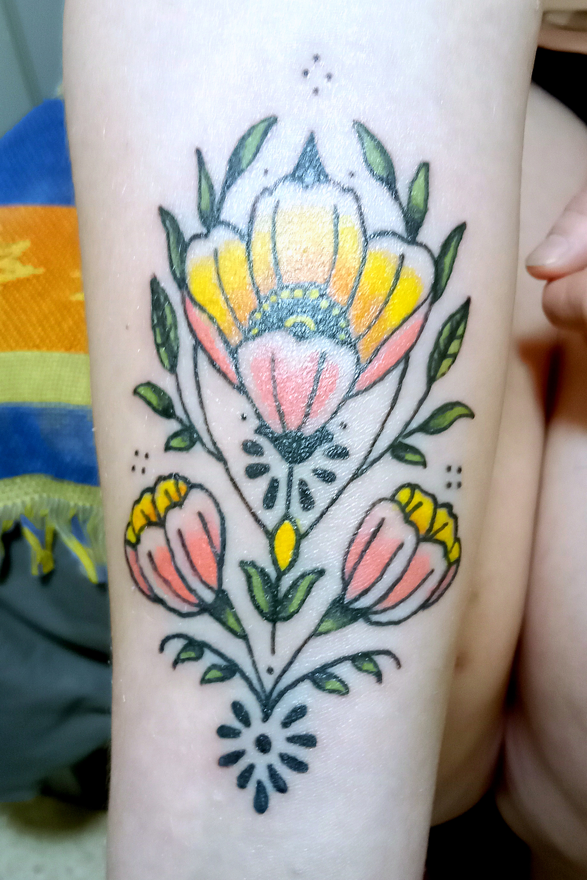 Traditional tattoo piece by Camelot Rose