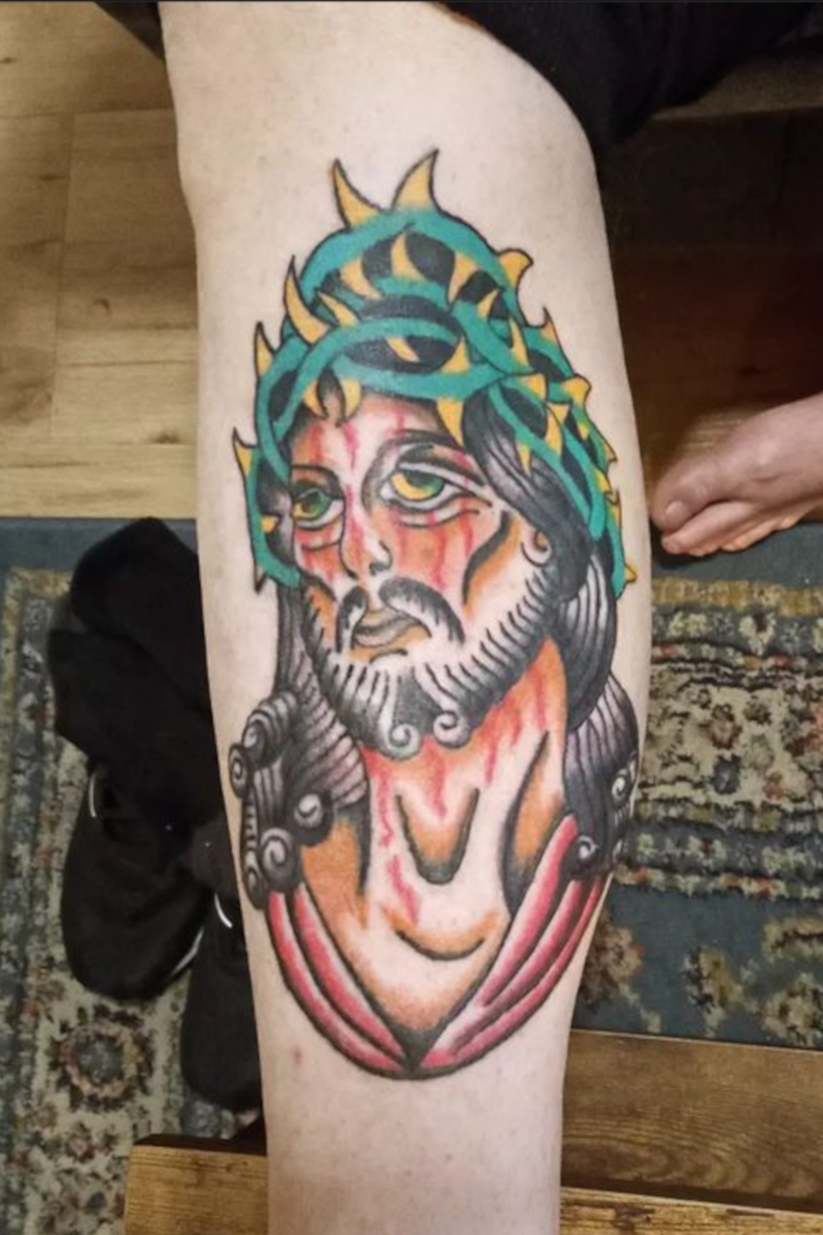 Traditional tattoo piece by Camelot Rose