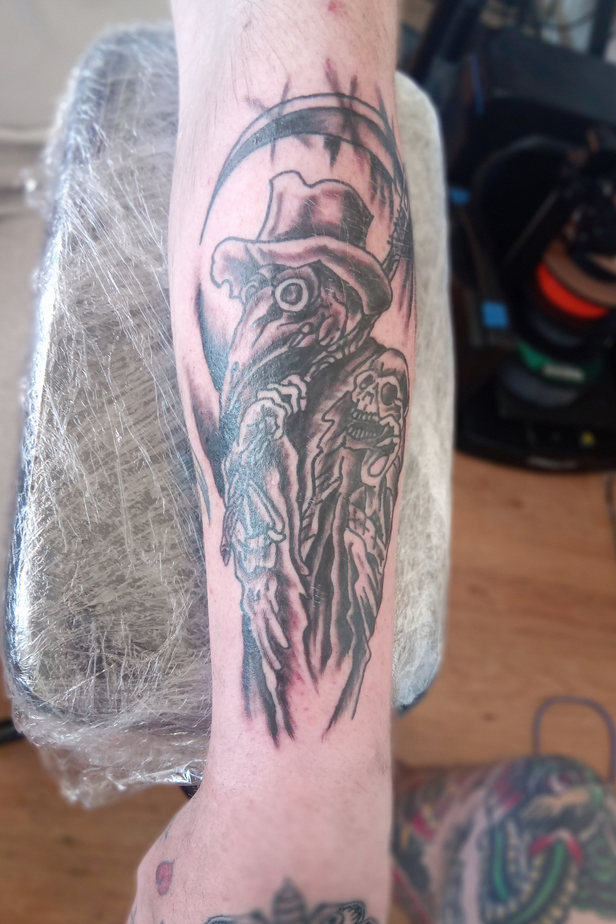 Traditional tattoo piece by Camelot Rose