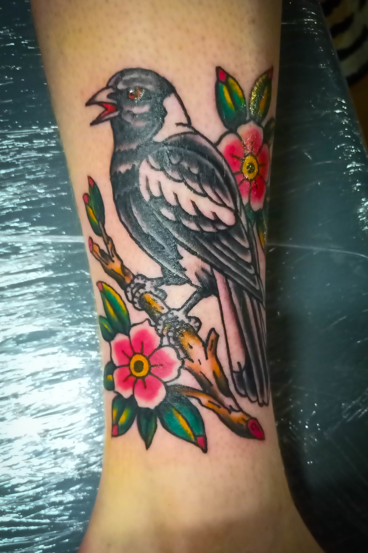 Traditional tattoo piece by Camelot Rose